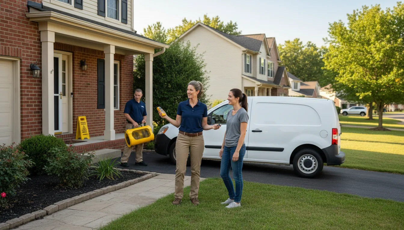 Residential water damage restoration in Vancleave, MS